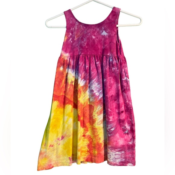 Tie Dye Dress Tank Top Dress for Toddler - Picture 5 of 5
